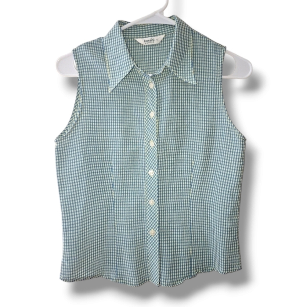 Vintage Bossini Gingham Tank Top